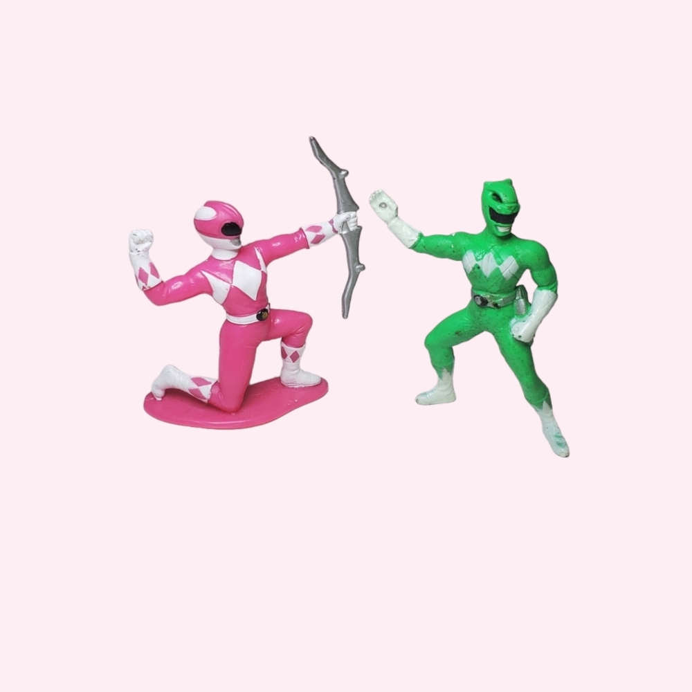 Vintage 90s power rangers pvc figurines